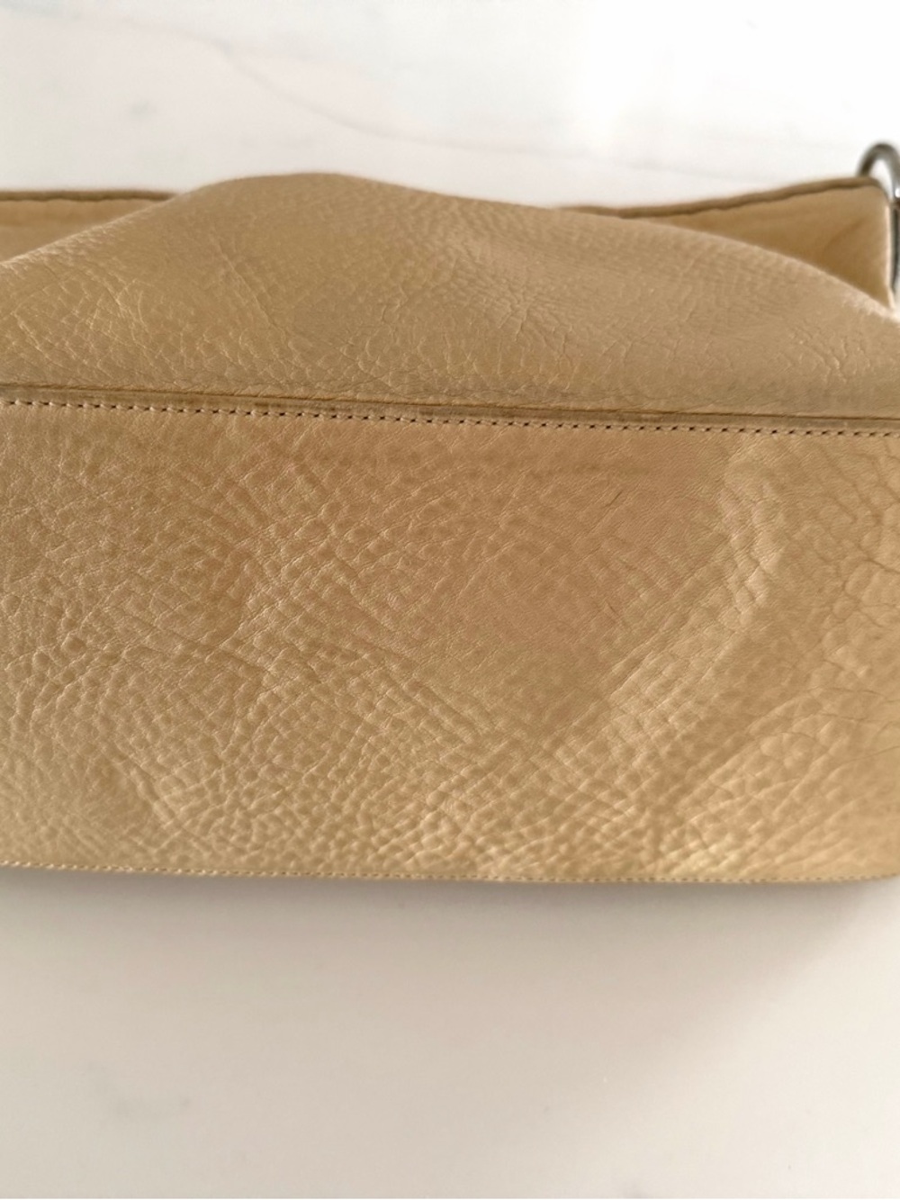 COACH•vintage sarah tan hobo shoulder pebble leather bag - Picture 5 of 10